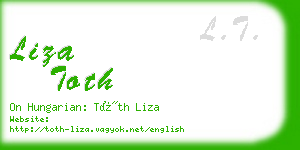 liza toth business card